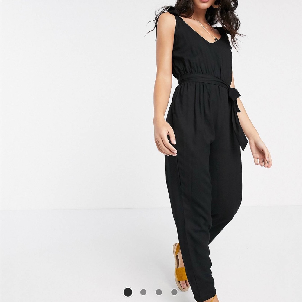 Gently Worn ASOS Tie Strap Black Jumpsuit